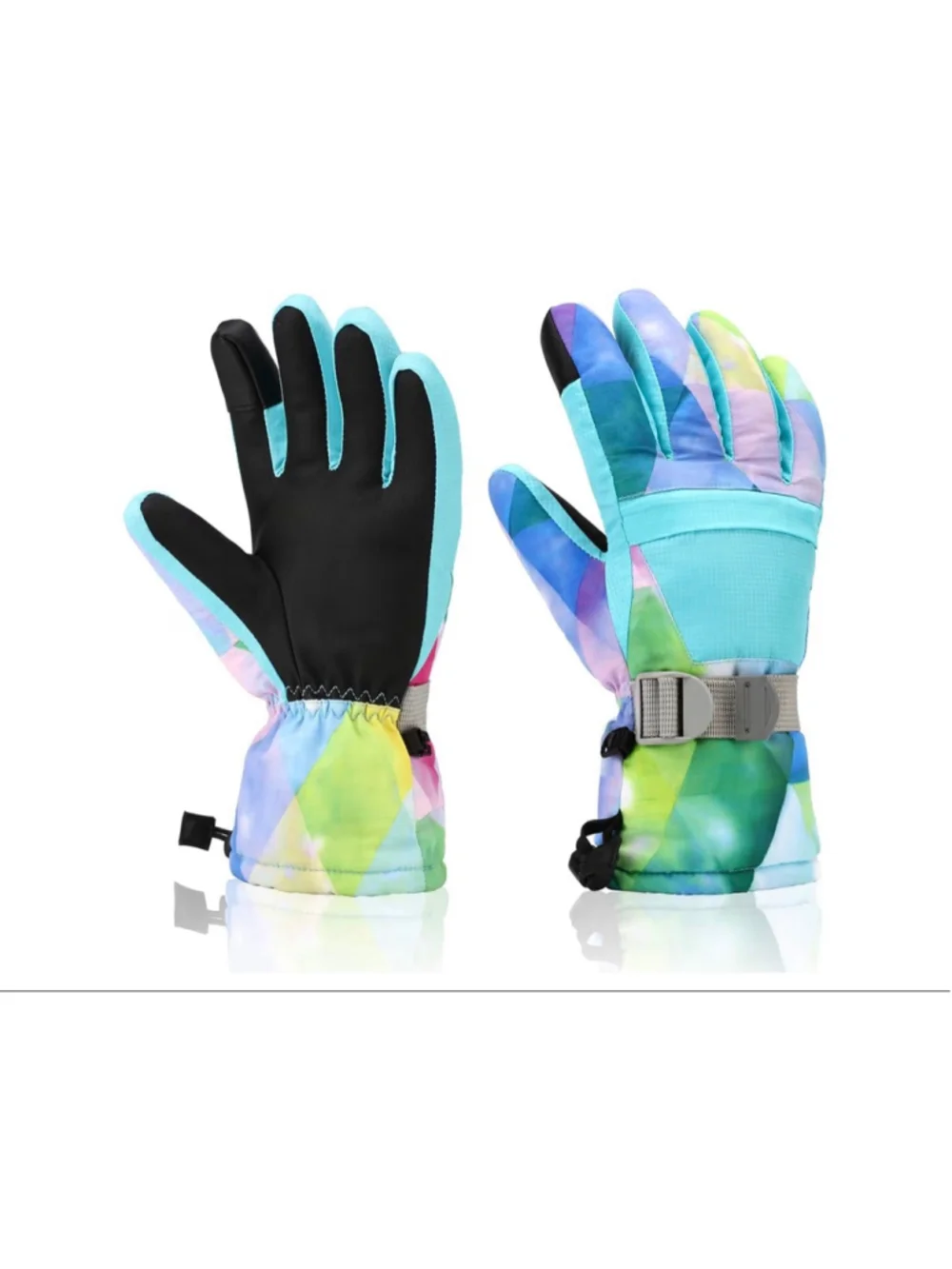 NEW Ski Unisex Waterproof Thermal Winter Snow Gloves Touchscreen Pocket L